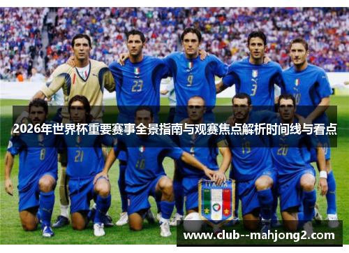 2026年世界杯重要赛事全景指南与观赛焦点解析时间线与看点 2026年世界杯重要赛事全景指南与观赛焦点解析时间线与看点
